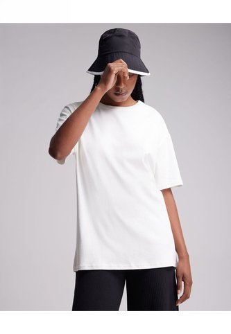 Camiseta Oversize Básica Para Mujer  Deportiva  Color Marfil Marca Atmos Atmos
