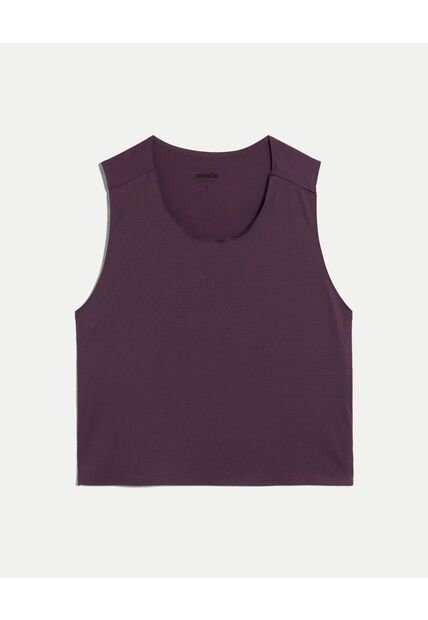 Camiseta Para Mujer Manga Sisa Cuello Redondo Color Morado Marca Atmos #31090302
