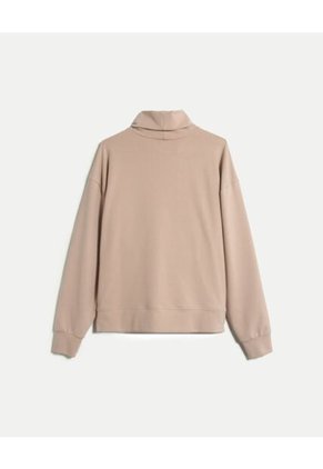 Buzo Para Mujer Cuello Alto O Cuello Tortuga Color Beige Marca Atmos #31060080