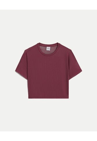 Camiseta Para Mujer Manga Corta Cuello Redondo Color Uva Marca Atmos #31090353 Atmos