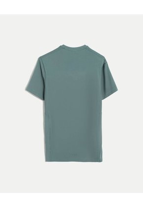 Camiseta  Para Hombre Manga Corta Cuello Redondo Color Verde Marca Atmos #32090296