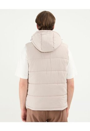 Chaleco Para Hombre  Color Beige Marca Atmos #32250005