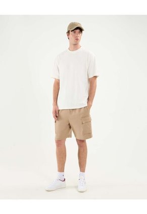 Bermuda Para Hombre Cargo Color Beige Marca Atmos #32100097