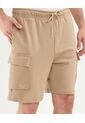 Bermuda Para Hombre Cargo Color Beige Marca Atmos #32100097 de Atmos