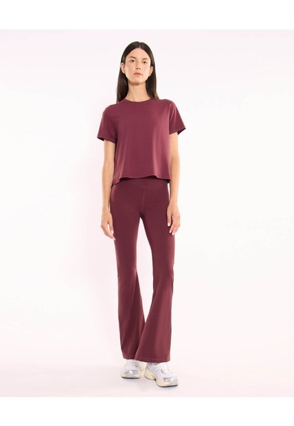 Leggings Flare Aerius Skin  Para Mujer Uva Atmos