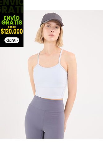 Camiseta Para Mujer Crop Top Color Azul Marca Atmos #31090245 Atmos