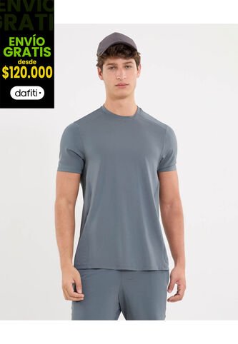 Camiseta Para Hombre Manga Corta Cuello Redondo Color Gris Marca Atmos #32090208 Atmos