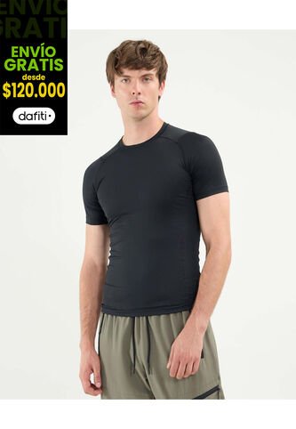 Camiseta Para Hombre Manga Corta Cuello Redondo Color Negro Marca Atmos #32090214 Atmos