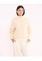 Chaqueta Acolchada Cuello Alto Para Mujer  Deportiva  Color Beige Marca Atmos de Atmos
