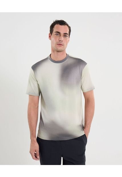 Camiseta Para Hombre Manga Corta Cuello Redondo Color Gris Marca Atmos #32090224
