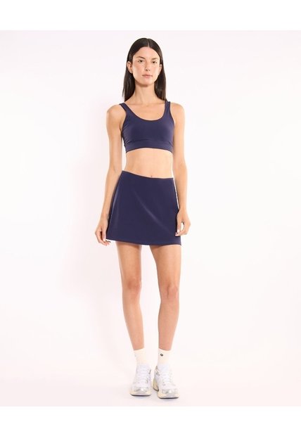 Falda Aerius Con Biker Para Mujer  Deportiva  Color Azul Marca Atmos