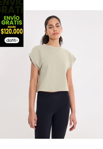 Camiseta Para Mujer Manga Corta Cuello Redondo Color Verde Marca Atmos #31090253 Atmos