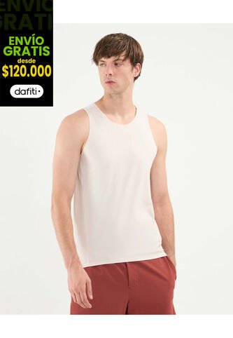 Camiseta Para Hombre Manga Sisa Cuello Redondo Color Beige Marca Atmos #32090193 Atmos