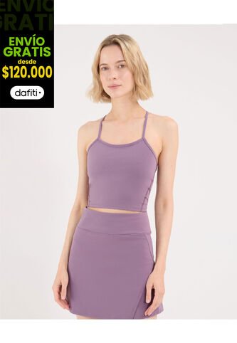 Camiseta Para Mujer Crop Top Color Uva Marca Atmos #31090246 Atmos