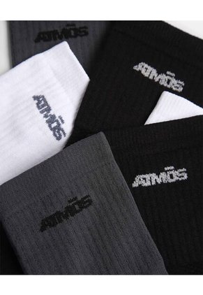 Pack X3 Medias Caña Corta Microfibra X3 Para Hombre Blanco Atmos