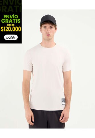 Camiseta Para Hombre Manga Corta Cuello Redondo Color Beige Marca Atmos #32090196 Atmos