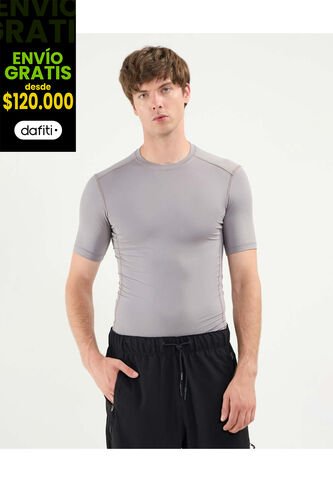 Camiseta Para Hombre Manga Corta Cuello Redondo Color Gris Marca Atmos #32090195 Atmos