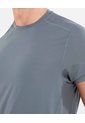 Camiseta Deportiva Manga Corta Regular Fit  Para Hombre Gris Atmos de Atmos