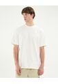 Camiseta Básica Manga Corta Oversize  Para Hombre Blanco Atmos de Atmos