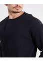 Camiseta  Para Hombre Manga Larga Cuello Redondo Color Negro Marca Atmos #32090254 de Atmos