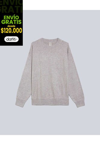 Saco Para Hombre Cuello Redondo Color Gris Marca Atmos #32330003 Atmos