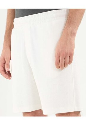 Bermuda Texturizada Para Hombre Marfil Atmos