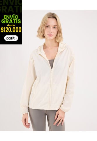 Chaqueta Para Mujer Deportiva Color Marfil Marca Atmos #31080031 Atmos
