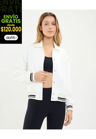 Chaqueta Para Mujer Bomber Color Marfil Marca Atmos #31080038 Atmos