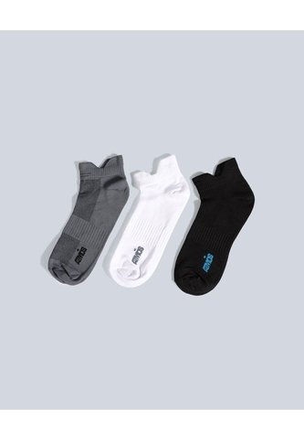 Pack X3 Medias Tobilleras En Microfibra X3 Para Hombre Gris Atmos Atmos