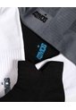 Pack X3 Medias Tobilleras En Microfibra X3 Para Hombre Gris Atmos de Atmos