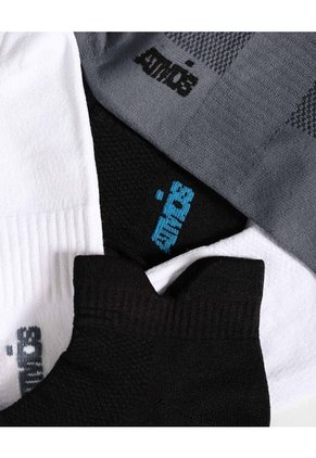 Pack X3 Medias Tobilleras En Microfibra X3 Para Hombre Gris Atmos