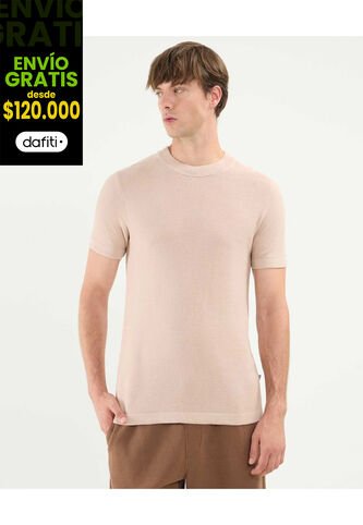 Camiseta Para Hombre Manga Corta Color Rosa Marca Atmos #32090157 Atmos