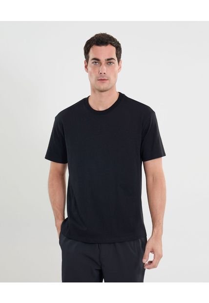 Camiseta Para Hombre Manga Corta Cuello Redondo Color Negro Marca Atmos #32090222