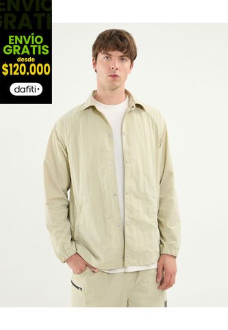 Chaqueta Para Hombre Deportiva Color Beige Marca Atmos #32080049 Atmos