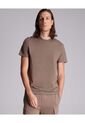 Camiseta Regular Fit Manga Corta  Para Hombre Café Atmos de Atmos