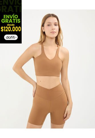 Top Para Mujer  Color Café Marca Atmos #31220135 Atmos