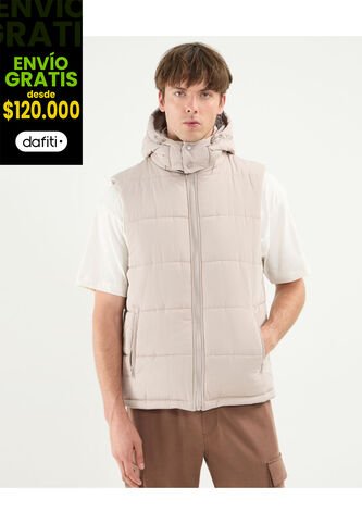 Chaleco Para Hombre  Color Beige Marca Atmos #32250005 Atmos