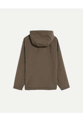 Rompevientos Con Capota Y Bolsillos  Para Hombre Verde Atmos