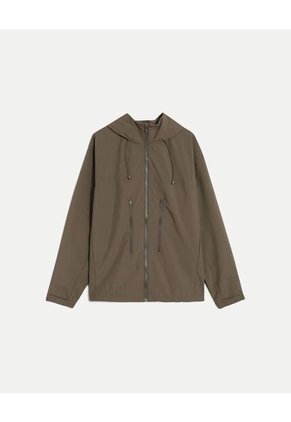 Rompevientos Con Capota Y Bolsillos  Para Hombre Verde Atmos