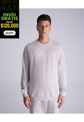 Buzo Para Hombre Cuello Redondo Color Beige Marca Atmos #32060032 Atmos