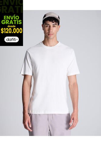 Camiseta Para Hombre Manga Corta Cuello Redondo Color Marfil Marca Atmos #32090178 Atmos