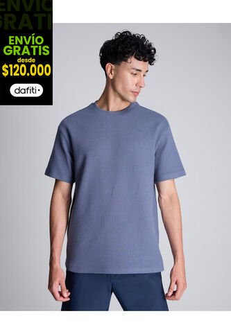 Camiseta Para Hombre Manga Corta Cuello Redondo Color Azul  Marca Atmos #32090182 Atmos