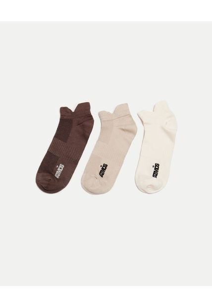 Medias Para Mujer Invisible Color Café Marca Atmos #31980037