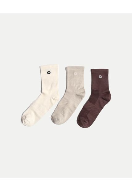 Medias Para Mujer Caña Media Color Lila Marca Atmos #31980041