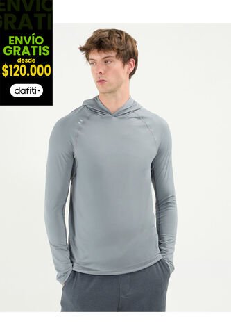 Camiseta Para Hombre Manga Larga Cuello Redondo Color Gris Claro Marca Atmos #32090163 Atmos