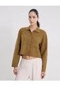 Saco Corto Abierto Con Bolsillos  Para Mujer Verde Atmos de Atmos