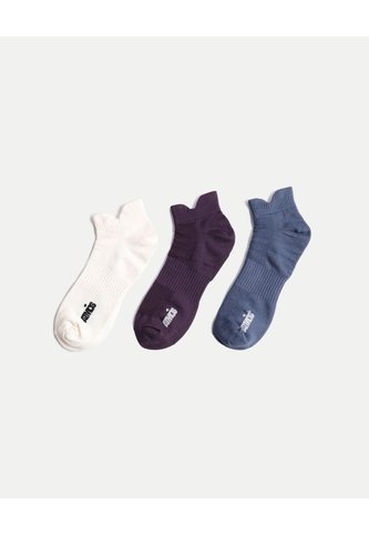 Pack X 3 Medias Tobilleras X3 Para Mujer Morado Atmos Atmos
