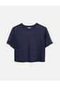Camiseta Manga Corta En Mesh  Para Mujer Azul Atmos de Atmos