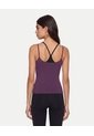 Camiseta Tank Doble Top Contraste Aerius Skin  Para Mujer Morado Atmos de Atmos