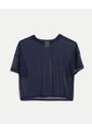 Camiseta Manga Corta En Mesh  Para Mujer Azul Atmos de Atmos